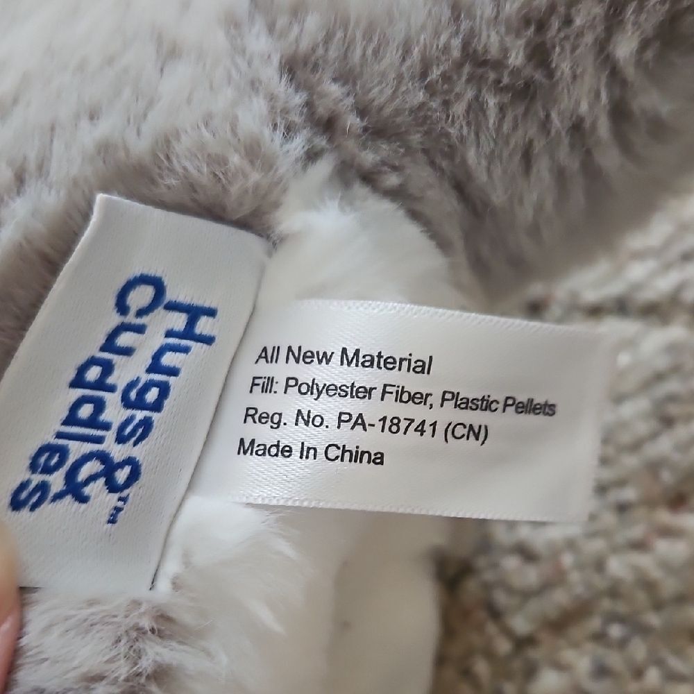 Hugs & Cuddles Husky Dog Plush Stuffed Animal Blue Eyes Gray White Soft Toy - Picture 9 of 11